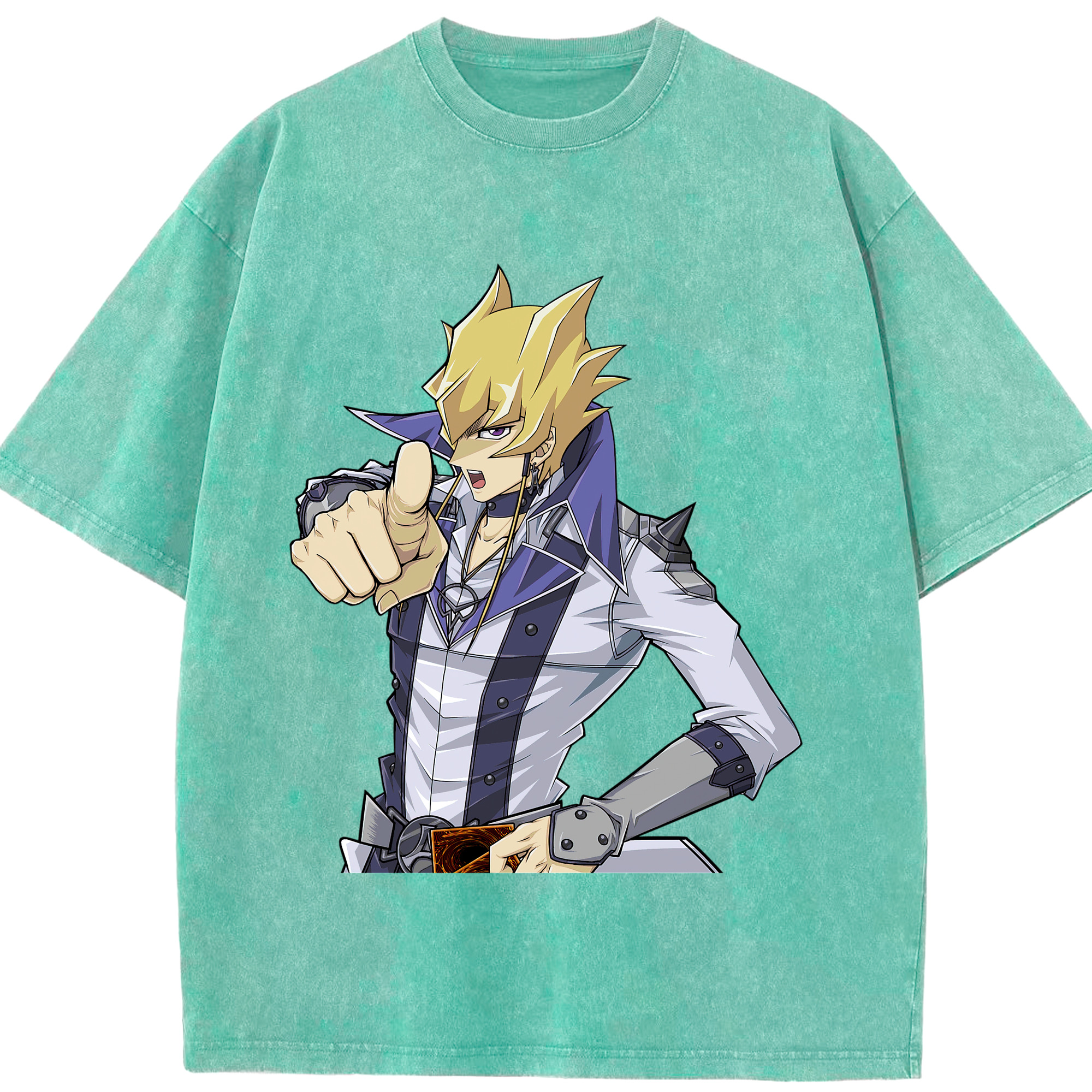 （画像用） 遊☆戯☆王 Yu-Gi-Oh! 綿100% ヴィンテージ風 半袖Tシャツ（フロントプリント）